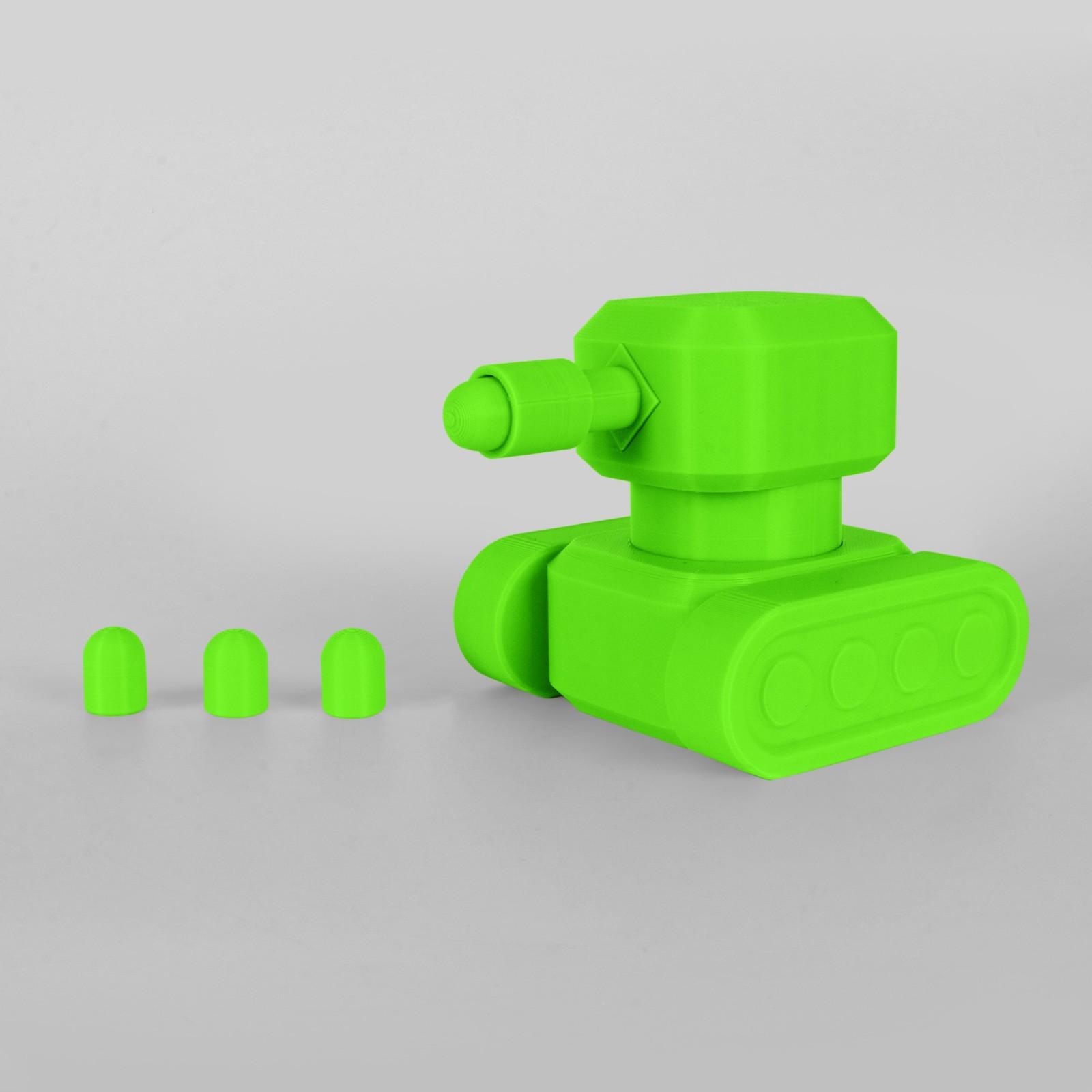 3D-печатная игрушка-танк для детских игрушек-новинок One Size зелёный